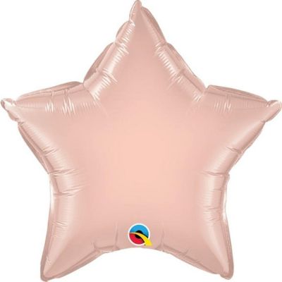 Qualatex - 20" - Rose Gold Star Foil Balloons Image 1