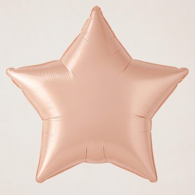 Qualatex - 20" - Rose Gold Star Foil Balloons Image 1
