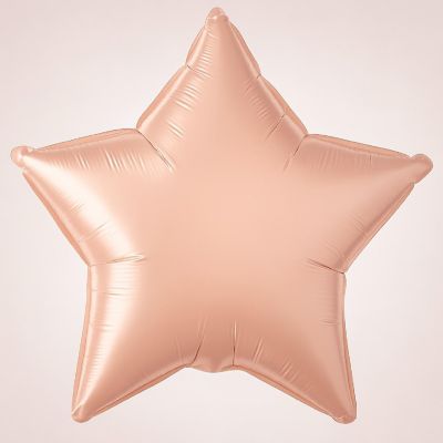 Qualatex - 20" - Rose Gold Star Foil Balloons Image 2