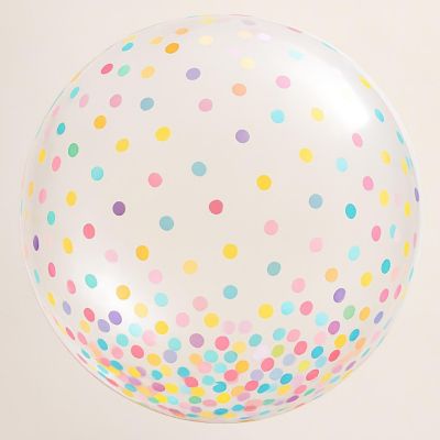 Qualatex - 24" - Colorful Confetti Dots Balloon Image 1