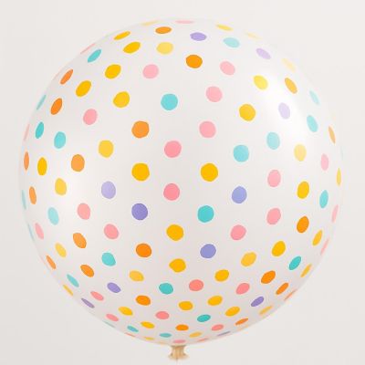 Qualatex - 24" - Colorful Confetti Dots Balloon Image 2