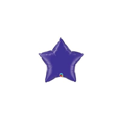 Qualatex - 4" - Purple - Star Foil Balloons Image 1