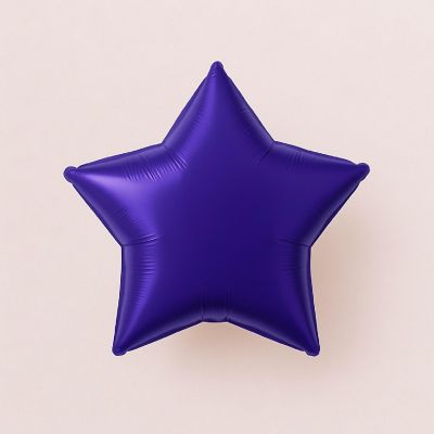Qualatex - 4" - Purple - Star Foil Balloons Image 2