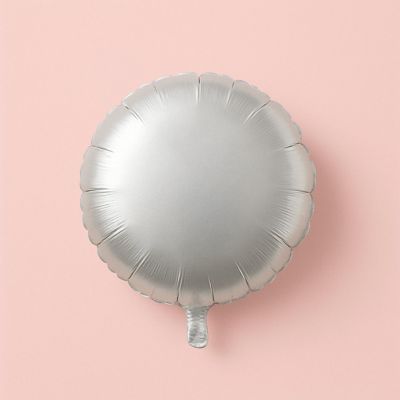 Qualatex - 4" - White Round Foil Balloons Image 2