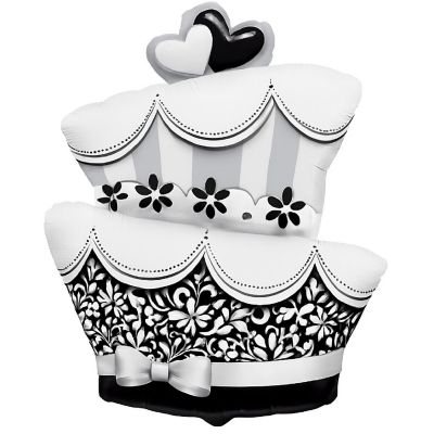Qualatex - 44" - White - Wedding Cake Foil Balloon Image 1