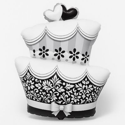 Qualatex - 44" - White - Wedding Cake Foil Balloon Image 2
