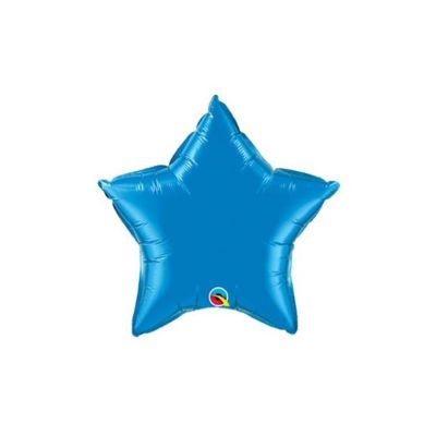 Qualatex - 9" - Blue - Sapphire Star Foil Balloons Image 1