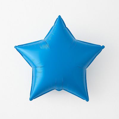 Qualatex - 9" - Blue - Sapphire Star Foil Balloons Image 1