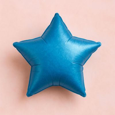 Qualatex - 9" - Blue - Sapphire Star Foil Balloons Image 2