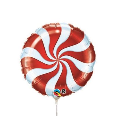 Qualatex - 9 - Multicolour - Candy Swirl Foil Balloons Image 1