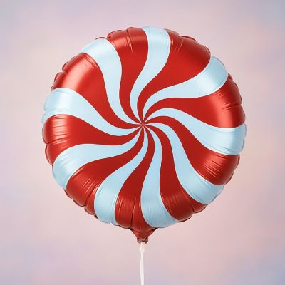 Qualatex - 9 - Multicolour - Candy Swirl Foil Balloons Image 2