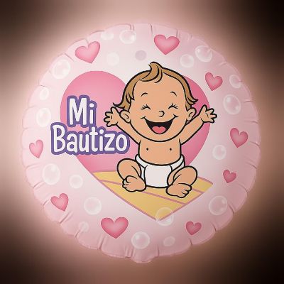 Qualatex - 9" - Pink Foil Balloon Image 2