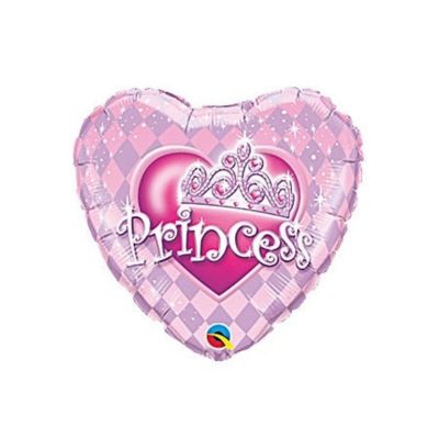 Qualatex - 9" - Pink Princess Foil Balloons Image 1