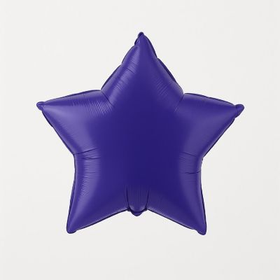 Qualatex - 9" - Purple - Star Foil Balloons Image 1