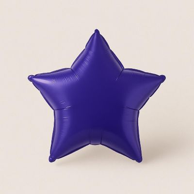 Qualatex - 9" - Purple - Star Foil Balloons Image 2