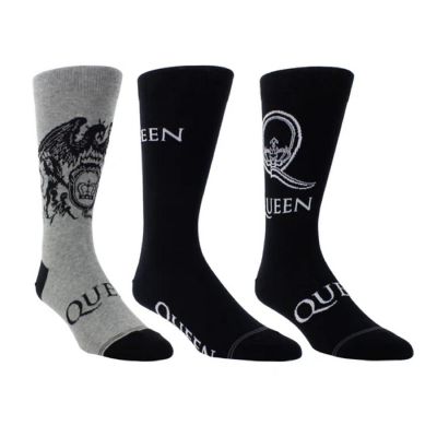 Queen Socks Logos and Crests 3 Pack Image 1