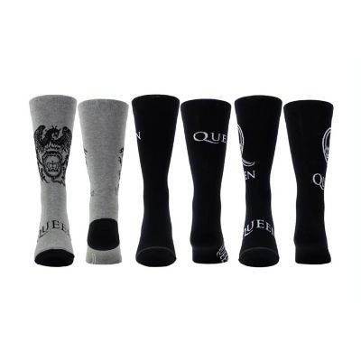 Queen Socks Logos and Crests 3 Pack Image 1