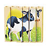 Quercetti Mix-N-Match Wood Puzzle, Baby Farm Animals Image 2