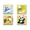 Quercetti Mix-N-Match Wood Puzzle, Endangered Animals Image 1