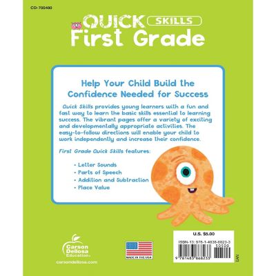 Quick Skills First Grade Workbook Image 1