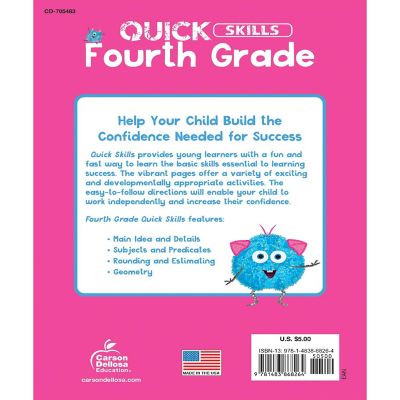 Quick Skills Fourth Grade Workbook Image 1