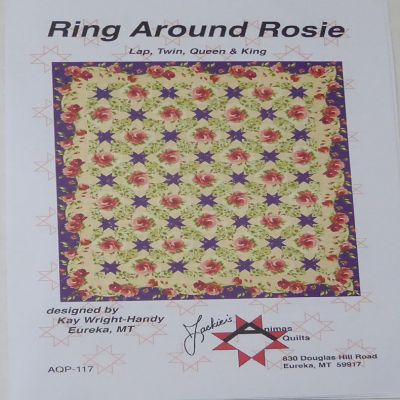 Quilt Kit Ring Around Rosie Quilt 54x66 Pattern Fabric Top Binding Animas Quilts Image 1