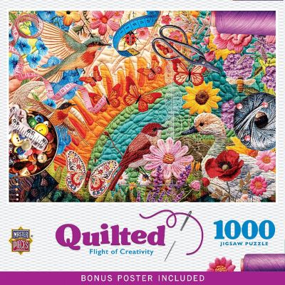 Quilted - Flight of Creativity 1000 Piece Puzzle Image 1