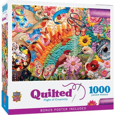 Quilted - Flight of Creativity 1000 Piece Puzzle Image 1