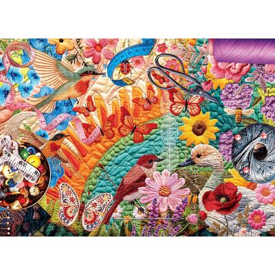 Quilted - Flight of Creativity 1000 Piece Puzzle Image 2