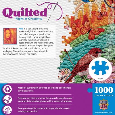 Quilted - Flight of Creativity 1000 Piece Puzzle Image 3