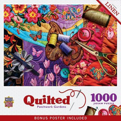 Quilted - Patchwork Gardens 1000 Piece Puzzle Image 1