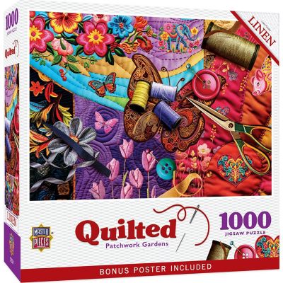 Quilted - Patchwork Gardens 1000 Piece Puzzle Image 1