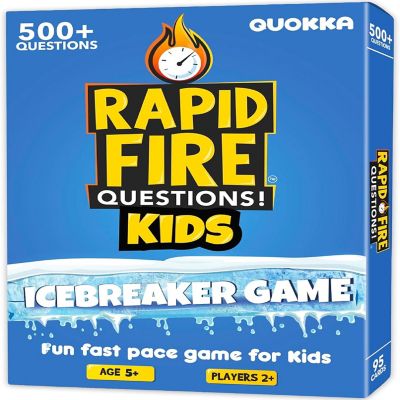 QUOKKA Kids Conversation Cards Game - Break Ice Game for Kids and Families - Icebreaker Cards with 500+ Questions - Family Game for Kid 8-12 I Travel Version Image 1