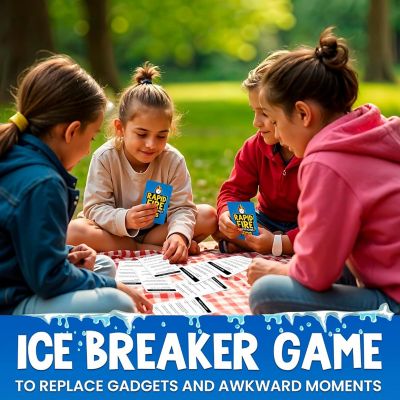 QUOKKA Kids Conversation Cards Game - Break Ice Game for Kids and Families - Icebreaker Cards with 500+ Questions - Family Game for Kid 8-12 I Travel Version Image 3