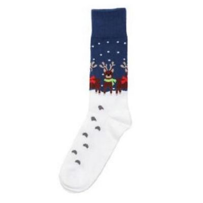 Quotes by Izzy and Oliver Christmas Cotton Reindeer Socks 1 Pair 6009522 Image 1