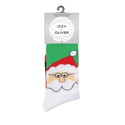 Quotes by Izzy and Oliver Christmas Cotton Santa Socks 1 Pair 6009520 Image 1