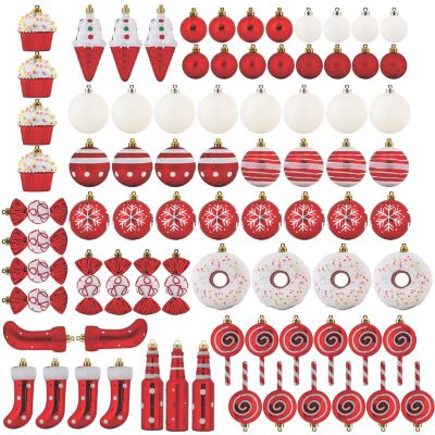 R N' D Toys Candycane Ornament Set  - 82 Piece Set Image 1