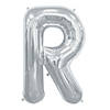 &#8220;R&#8221; Silver Letter 34" Mylar Balloon Image 1