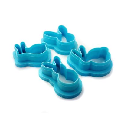Rabbit Clay Cutter Set, 4 Easter Bunny Shapes Image 2