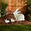 Rabbit Family Garden Stake Image 2