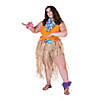 Raffia Hibiscus Plus-Size Hula Skirt Image 1