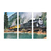 Railroad Train & Cliff Backdrop - 3 Pc. Image 1