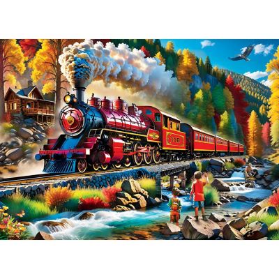 Railways - Fall Passage 1000 Piece Jigsaw Puzzle Image 2