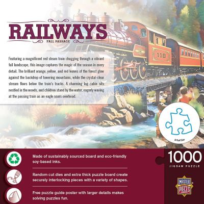 Railways - Fall Passage 1000 Piece Jigsaw Puzzle Image 3