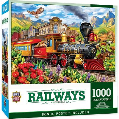 Railways - Frontier Rails 1000 Piece Jigsaw Puzzle Image 1