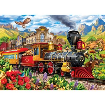 Railways - Frontier Rails 1000 Piece Jigsaw Puzzle Image 2