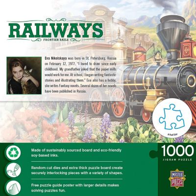Railways - Frontier Rails 1000 Piece Jigsaw Puzzle Image 3