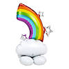 Rainbow 52" Mylar Balloon Image 1