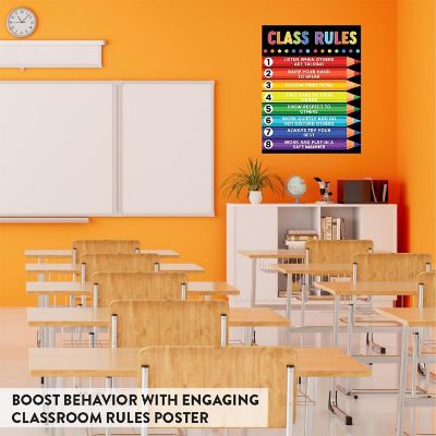 Rainbow 8 Classroom Rules 8.5x11in 1Pk Image 2