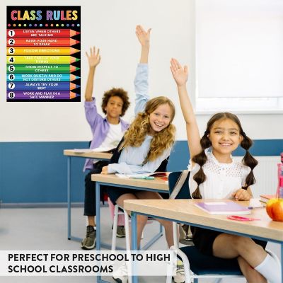 Rainbow 8 Classroom Rules 8.5x11in 1Pk Image 3
